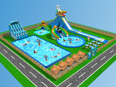 <b>Inflatable Water Park Combination Floating YT-WP025</b>