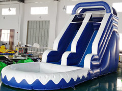 Inflatable Water Slide With Poo