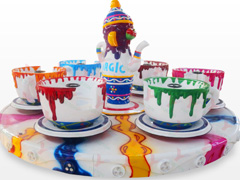 <b>Funfair coffee cup ride rotary game for kids amusement</b>