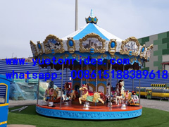<b>Amusement Rides 16 Seats Carousel In Peru</b>